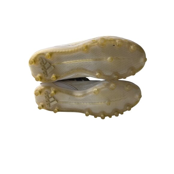 Adidas Adizero Football Cleats Size 5 Beige Synthetic Textile Kids Sports Shoes - Picture 7 of 7